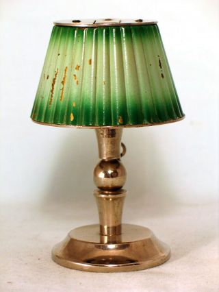 A Green Figural Lamp Table Lighter Made In Occupied Japan (mioj)