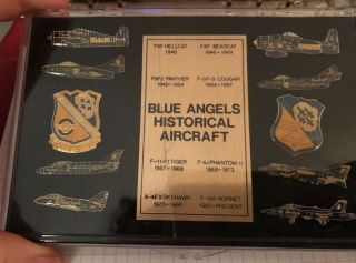 Blue Angels Historial Aircraft Pins Set