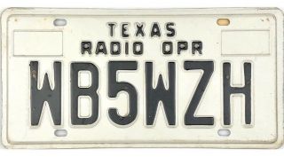 99 Cent Nos Texas Radio Operator License Plate Wb5wzh