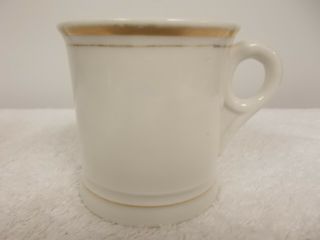 Antique Small White Gold Trim Porcelain Shaving Cup Mug Made In Germany 39