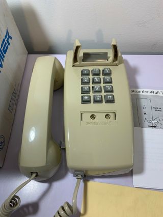 Vintage Premier 2554 Wall - Mount Telephone Tone Dial With Volume Control,  Nib