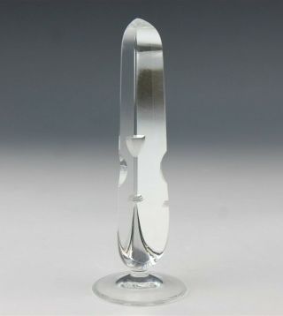 Mystery Artist Signed Studio Art Glass Star Of David Judaica Sculpture Bmg Nr
