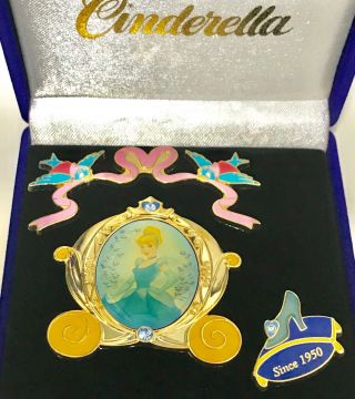 Jds Pin 36387 Japan Disney Store Cinderella 55th Anniversary 3 Pin Boxed Set