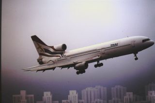 1997 - Hong Kong - Photo Slide - Orient Thai L - 1011 - Kai Tak Airport