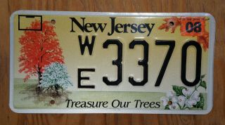 2005 Jersey Specialty Treasure Our Trees License Plate - Tree Hugger Special