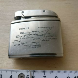 78 grams Old Consul D Cyprus map GAS lighter BRIQUET collectibles 2