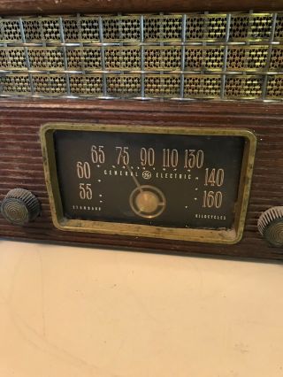1940 ' S VINTAGE GE 203 TUBE WOOD AM RADIO NOT 2