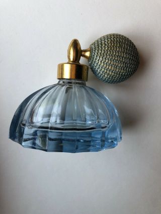 Vintage Holmspray Atomizer Perfume Bottle - Blue
