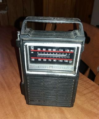 Vintage General Electric 7 - 2800b Two Way Power Am Fm Transistor Radio