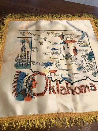 Vintage Oklahoma Travel Souvenir Printed Table Cover (o3)