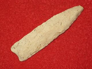 Authentic Native American Artifact Arrowhead 3 - 1/8 " Missouri Archaic Knife O11