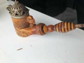 Very Rare Handcrafted Antique Smoking Pipe 3