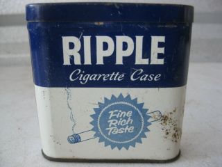 Vintage Ripple Cigarette Tobacco Tin