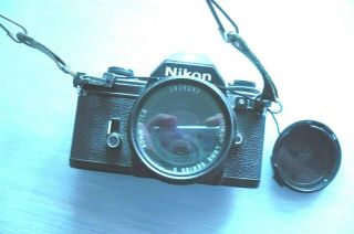 Nikon Camera With 50 Mm 1:1.  8 Series E Lens