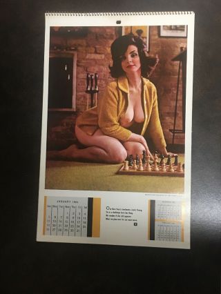 Vintage Playboy Playmate Calendar 1964,  With Sleeve