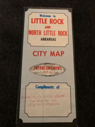 Welcome To Little Rock Arkansas City Map Travel Brochure