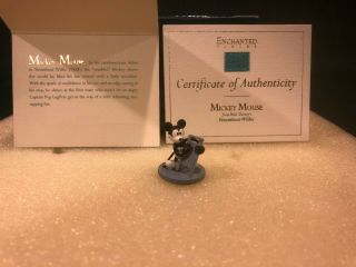 Wdcc Steamboat Willie - Mickey Mouse Miniature,  Box &