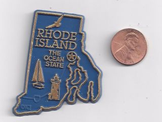 Rhode Island Ri The Ocean State Outline Map Magnet,