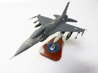 F - 16 Fighting Falcon 1:24 Scale Hand Painted Wooden Desktop Model - 62519f