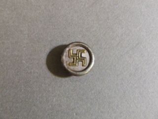 Antique Vintage Brass Metal Swastika Button