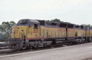 Union Pacific Railroad Locomotive Up 78 Council Bluffs Ia Photo Slide