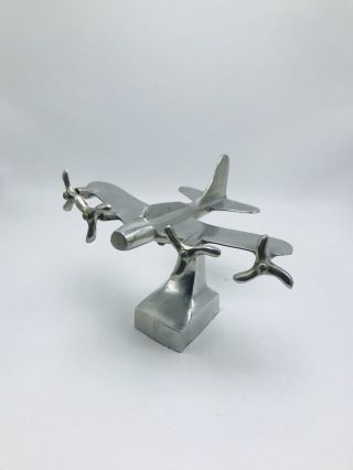 Vtg Airplane Desk Model Table Art Deco