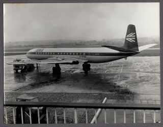 Bea British European Airways De Havilland Comet 4b G - Apmg Edinburgh Large Photo