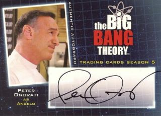 Big Bang Theory - Season 5 - Peter Onorati As Angelo Autograph Card - A17