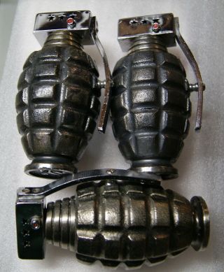 Vintage Combat PGL hand - grenade cigarette lighter 2