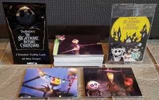Complete 2001 Neca Nightmare Before Christmas 72 Card Set,  Promo Poster Card