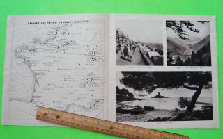 ca 1920 ' s FRANCE TOURIST BOOKLET Brochure IN ENGLISH 36 - pgs ALL PHOTOS & MAPS 3
