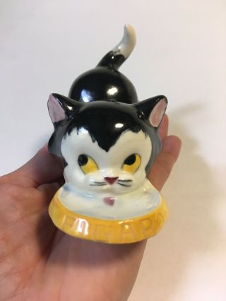 Geppetto Pottery Figaro Drinking Cat Art Figurine Walt Disney 