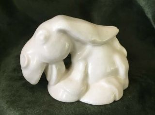 Vintage Listerine Shaving Cream Razor Blade Holder Ceramic Donkey Figurine