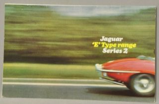 Jaguar Xke Brochure 1969 Fold Out Design.