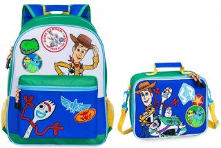 Disney Backpack & Lunch Tote For Kids Toy Story 4 /woody,  Forky,  Bunny Ducky Nwt