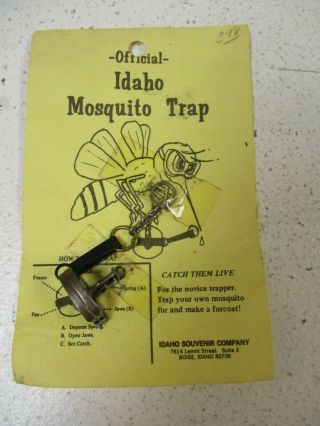 Official Idaho Mosquito Trap - Catch Them Alive - Novelty Gag Gift - Vintage