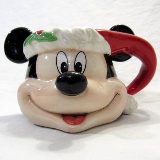 Disney Parks Disneyland Mickey Mouse Christmas Coffee Mug Tea Cup Handled
