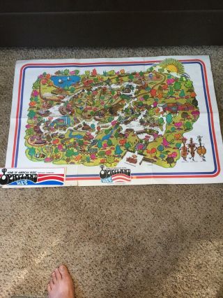 Org 1972 Grand Opening Map - Opryland Usa; Nashville Tennessee With Bumper St