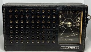 Vintage Columbia 9 - Transistor Portable Radio Model C - 709