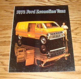 1972 Ford Econoline Van Sales Brochure 72