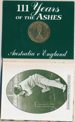 Australia: 1993 Cricket 111 Years Of The Ashes Australia Vs England 32mm Medal