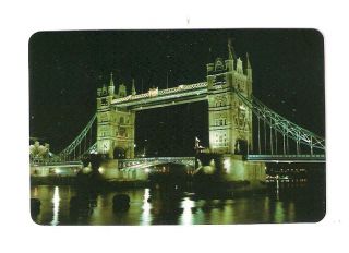 Bridge Deck Souvenir Plastic Playing Cards From London,  England,  London Bridge