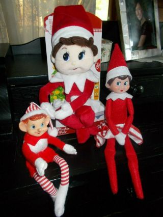 Elf On The Shelf Doll Girl Plushee Pals 2005 Cute Christmas Elves