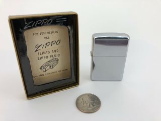 Vintage 1960s - / Zippo Chrome Cigarette Lighter - Bradford Pa