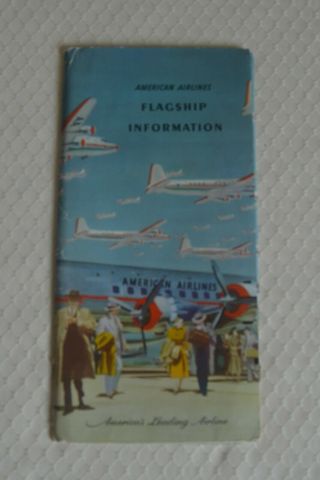 American Airlines Welcome Aboard Packet Folder 1940 - 1950