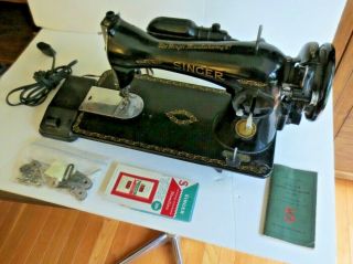 Vintage Singer Sewing Machine Model 15 - Serial Number Al598473 Parts Restoration