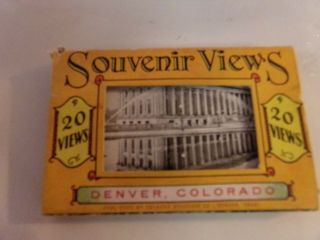Souvenir Cards Denver Colorado Co 20 Views Of City And Locations