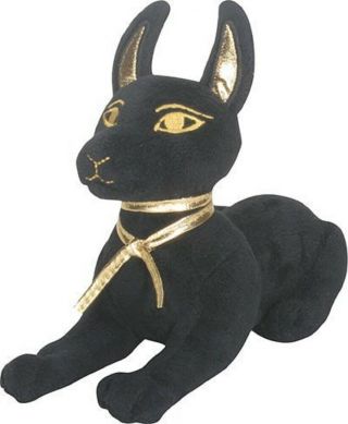Egyptian God Of The Afterlife Small Anubis Jackal Dog Plush Stuffed Animal