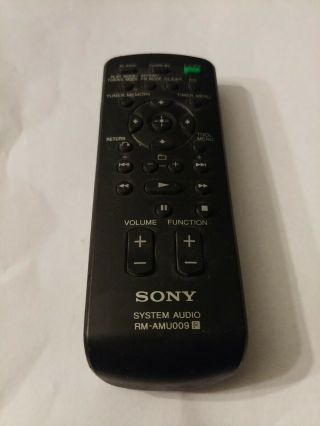 Sony Rm - Amu009 Remote Control For Cmt - Bx20i Cmt - Lx20i Mhc - Ec98 Hcd - Ec78