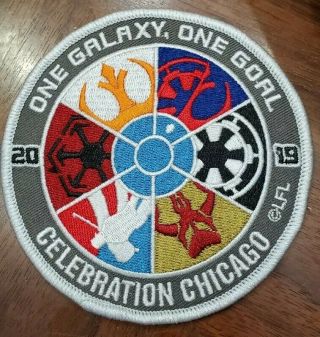 Star Wars Celebration Chicago 2019 Exclusive One Galaxy,  One Goal Patch